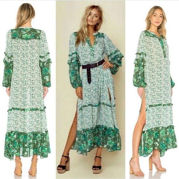 New Spell designs Winona gown ivy green dress - Picture 4 of 17